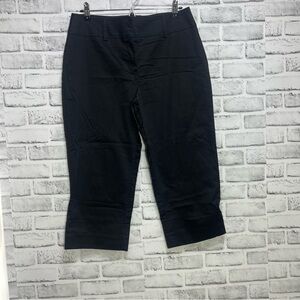 Alanni Casual Black Cuffed Crop Stretch Pants 12